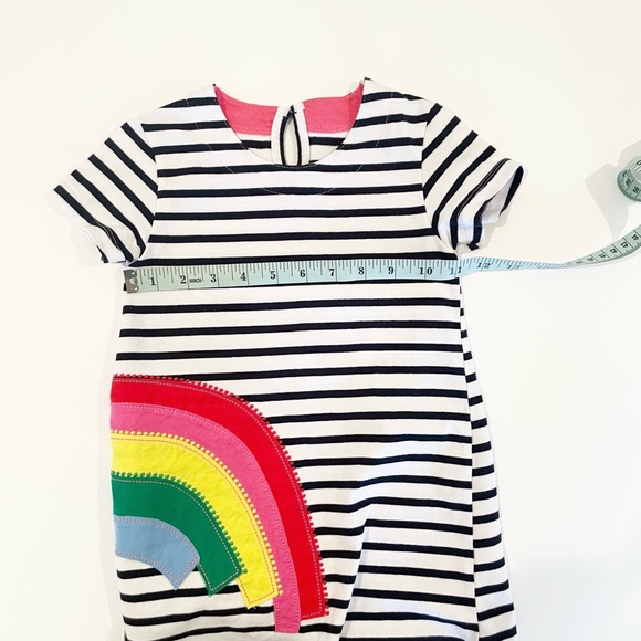 Girl’s 3T striped rainbow dress - Picture 7 of 7